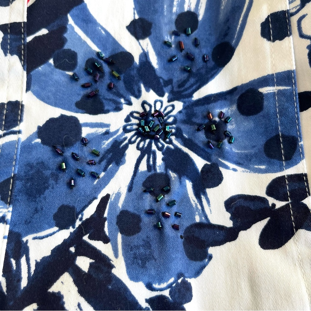 NWT Vibrant Beaded Floral Jacket Size PL - Picture 3 of 6